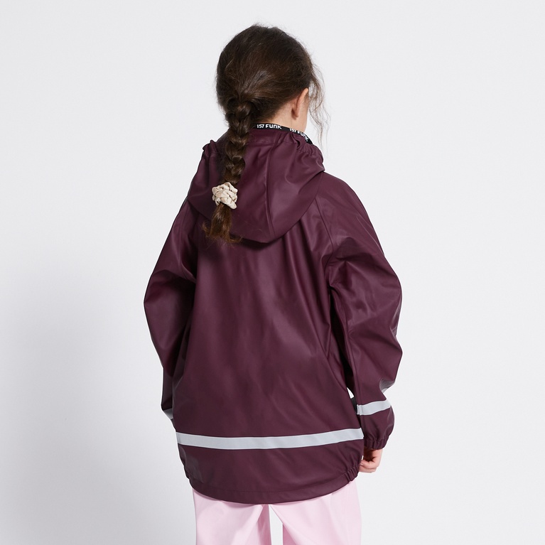 Rain jacket  "Ljusnan" Aubergine